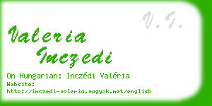 valeria inczedi business card